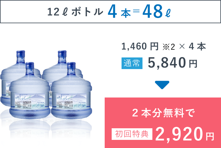 12Lボトル4本＝48L